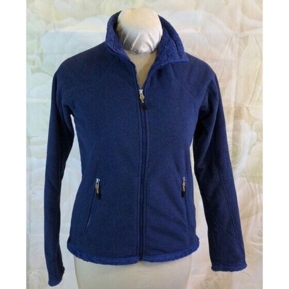 Nike ACG Jackets & Blazers - Nike ACG Blue Fleece Jacket Indigo Blue Full Zip & Zip Pockets Coat Medium